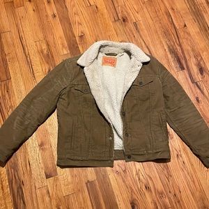 Levi’s Brown Sherpa-Lined Corduroy Jacket